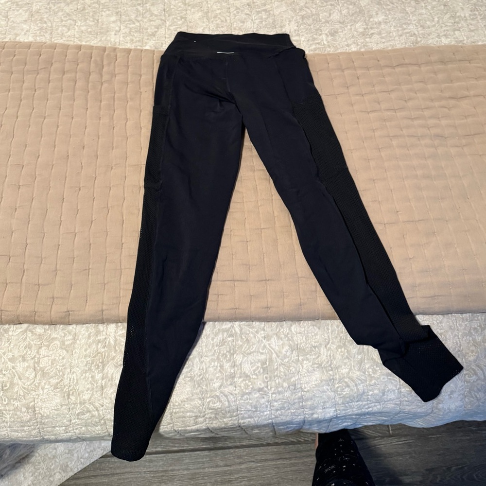 Aerie full length leggings with mesh pockets